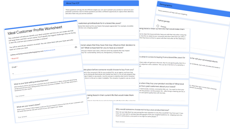 ideal customer profile worksheet